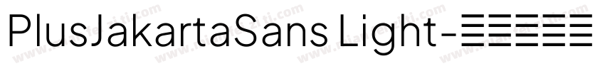 PlusJakartaSans Light字体转换